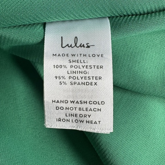 Lulus Dress Womens L Green Blue Floral Midi Fit Flare VED1050 Fairy‎ Milkmaid - Picture 8 of 13